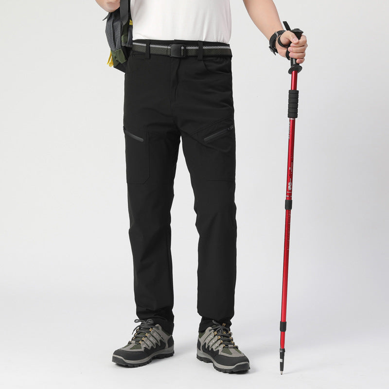 Wasserdichte dehnbare Outdoor-Hose für Wandern mit Taschen