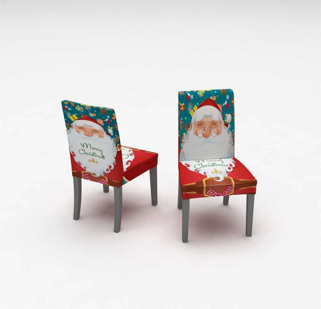 Weihnachts-Stuhlhusse mit Digitaldruck