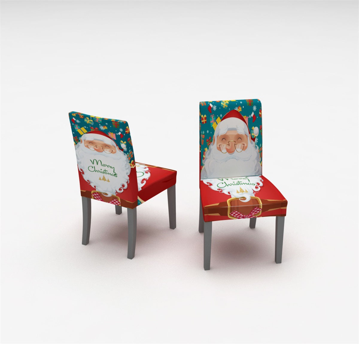Weihnachts-Stuhlhusse mit Digitaldruck
