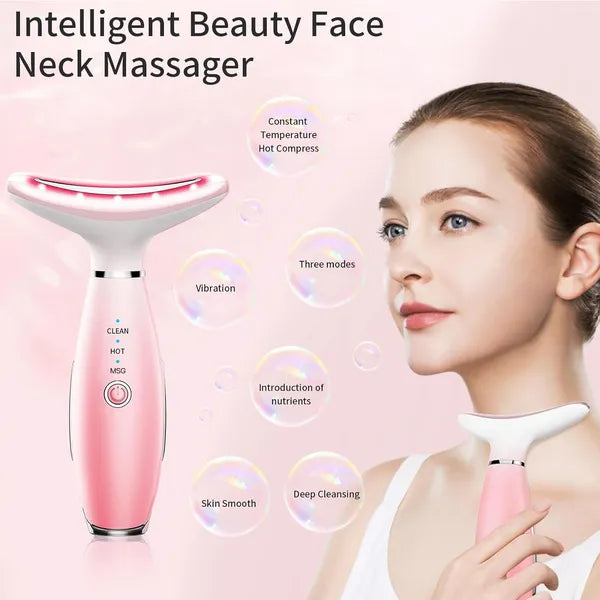 3-in-1 Hals- & Gesichtsmassagegerät mit Vibration