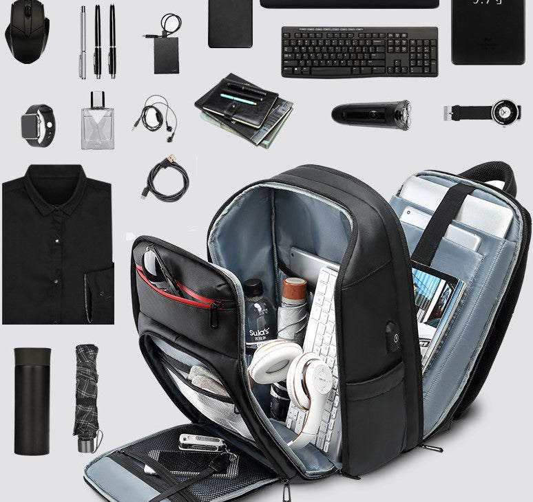 Wasserfester Rucksack mit USB-Ladeanschluss – Bild 6 | LuxeStyle