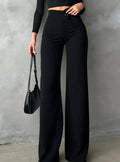 High-Waist Straight Leg Hose für Damen – Ansicht 4