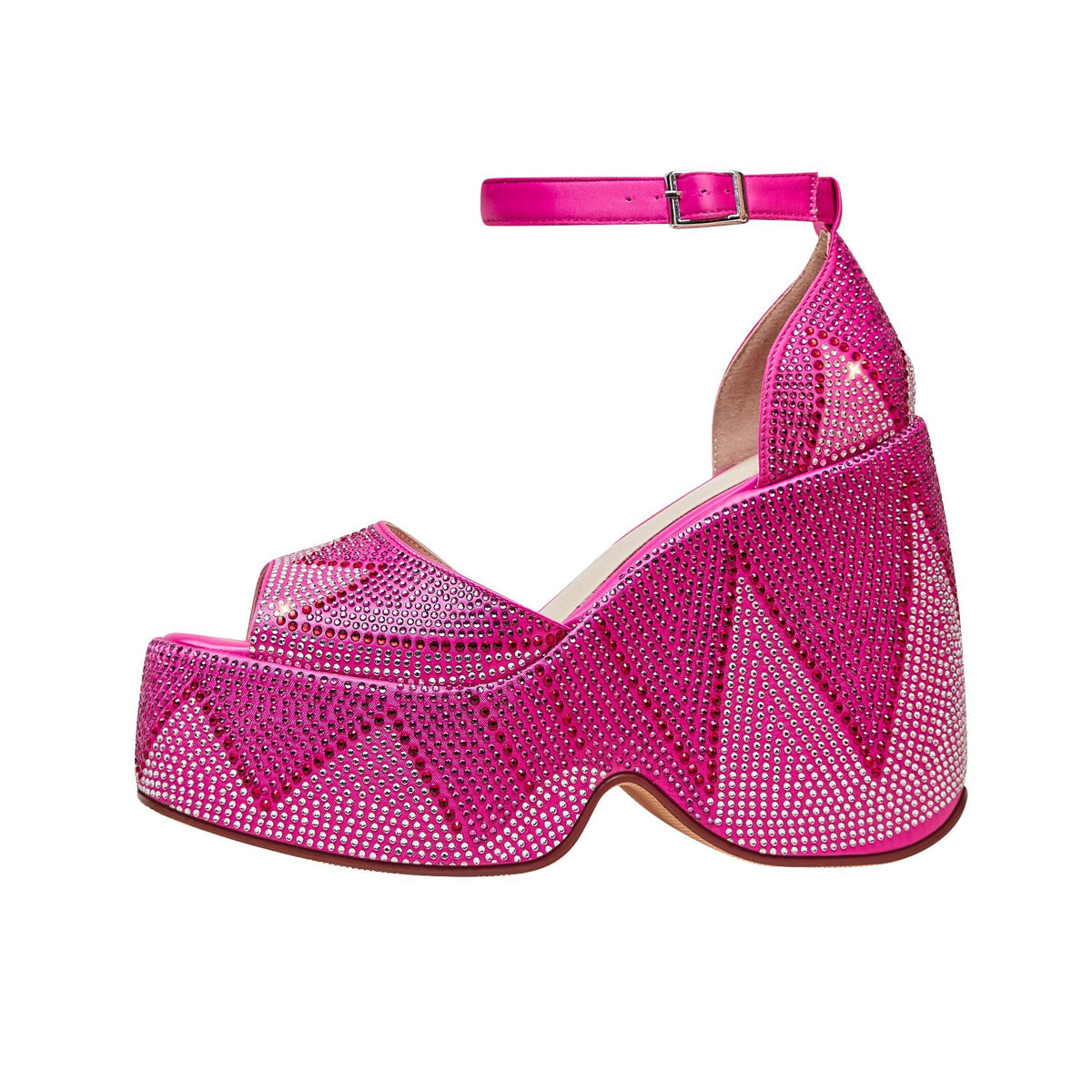 Keile Sandalen mit Strass und Hohl-Design – Bild 10 | LuxeStyle