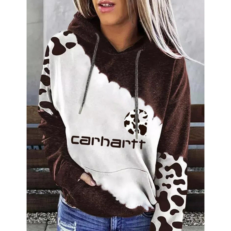 Kapuzenpullover mit Letter-Print