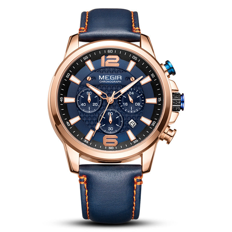 Leder Sport Quarzuhr – Bild 6 | LuxeStyle