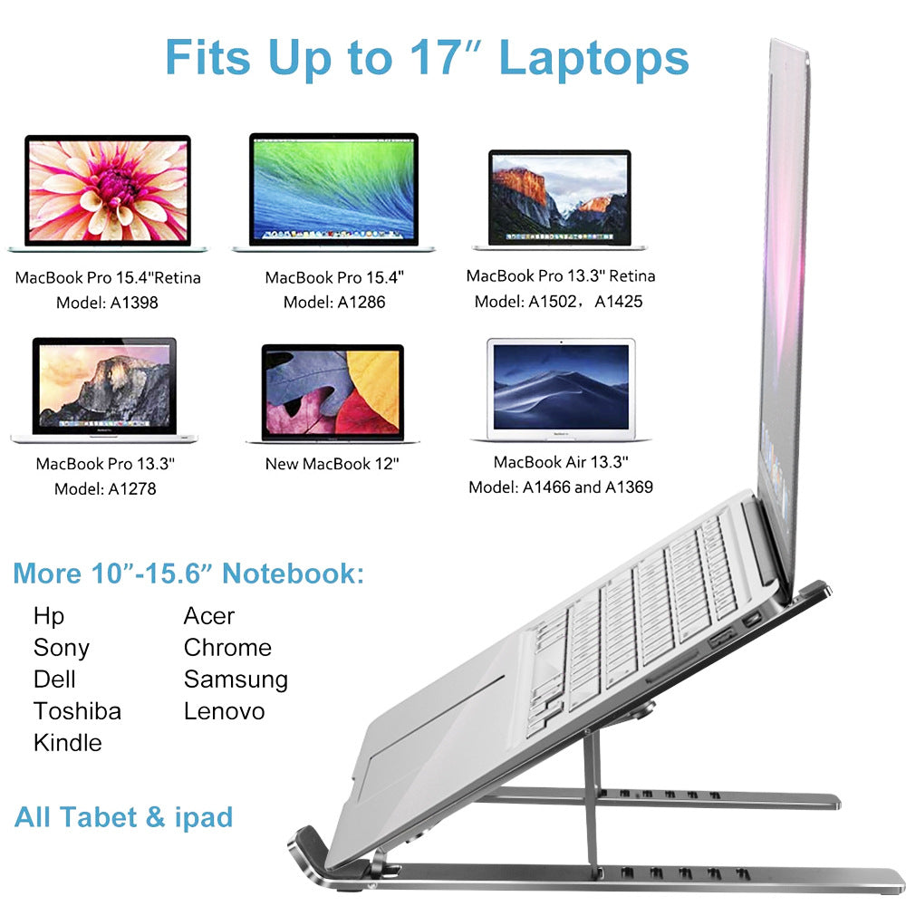Faltbarer Laptopständer aus Aluminium – Bild 3 | LuxeStyle