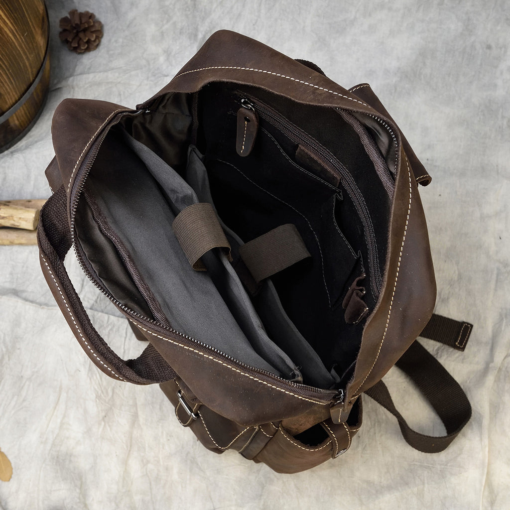 Grosses Leder-Outdoor-Rucksack – Bild 2 | LuxeStyle