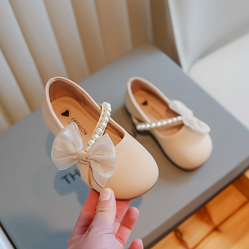 Weisse Perlen-Prinzessin Schuhe