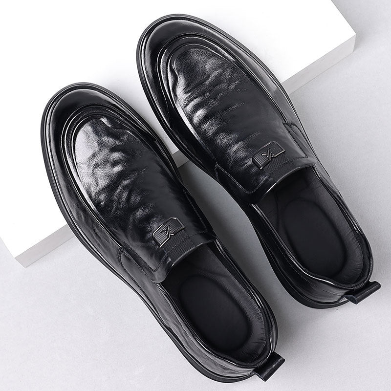 Business-Casual Slipper aus Vollnarbenleder