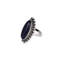 Ring mit Lapislazuli in Olivenform – Bild 4 | LuxeStyle