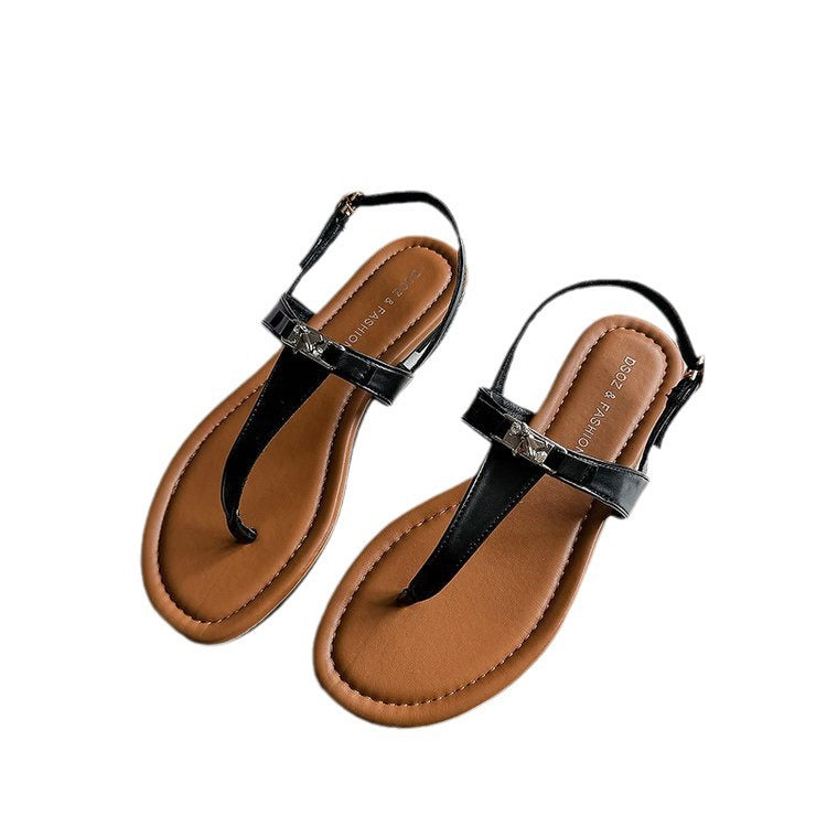 Damen Flache Sandalen mit Riemen – Bild 3 | LuxeStyle