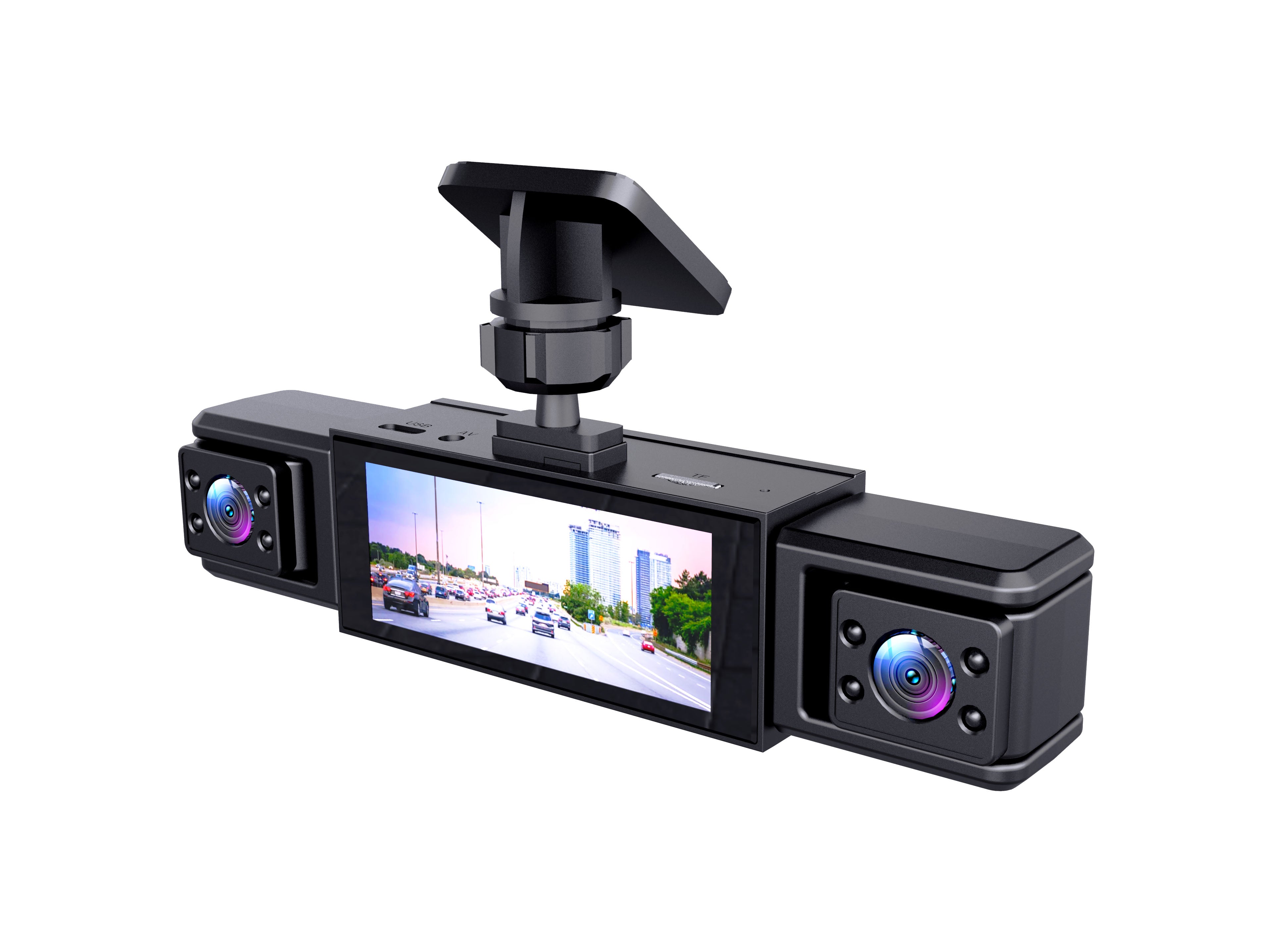 1080P Dashcam mit 4 Kameras und Nachtsicht