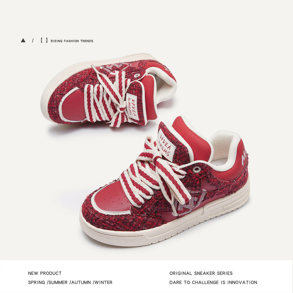 Kreative bedruckte All-Match Flach-Sneaker