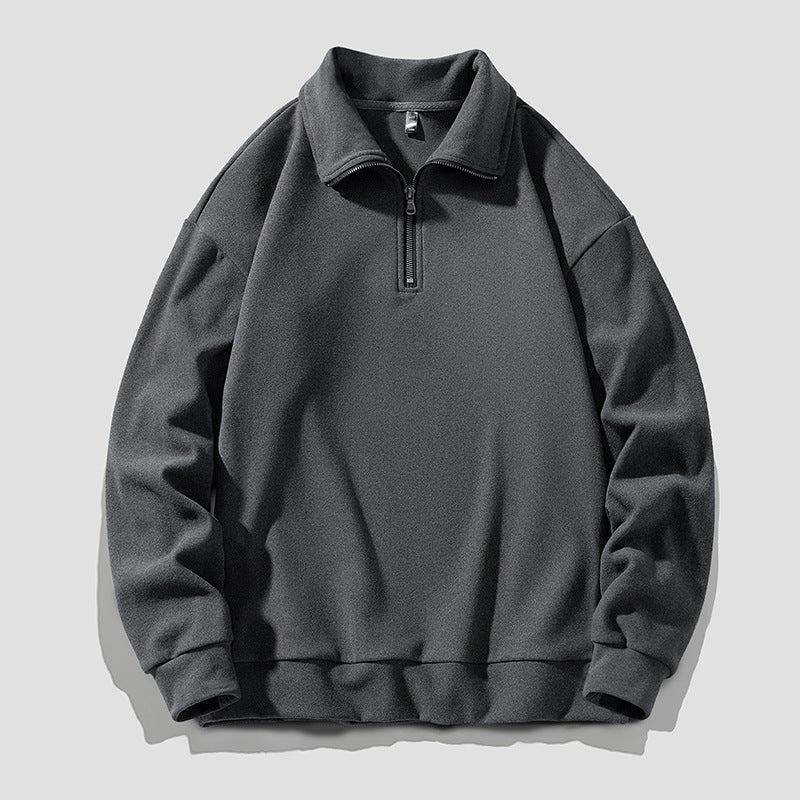Herren Langarmshirt mit Reverskragen