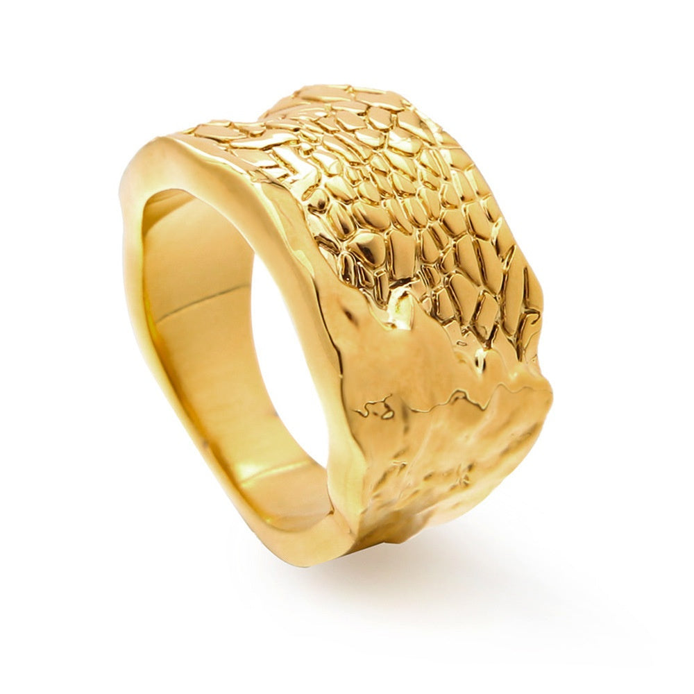 Damen-Ring mit Rindenstruktur – Bild 3 | LuxeStyle