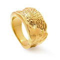 Damen-Ring mit Rindenstruktur