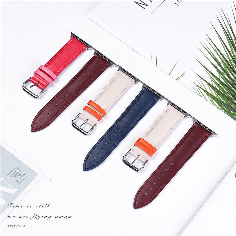 Zweifarbiges Kalbsleder-Armband für Uhren – Bild 4 | LuxeStyle