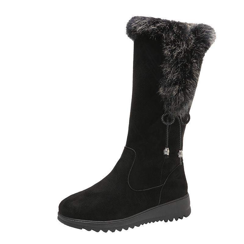 Winter-Boots mit Chunky-Sohle und Fellfutter – Bild 5 | LuxeStyle