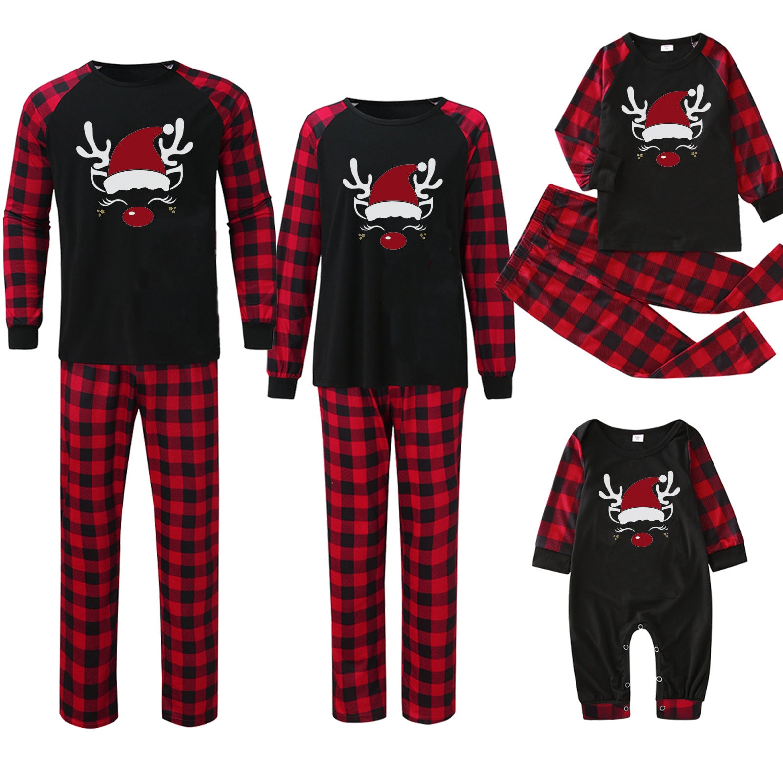 Weihnachts Pyjama-Set für die ganze Familie