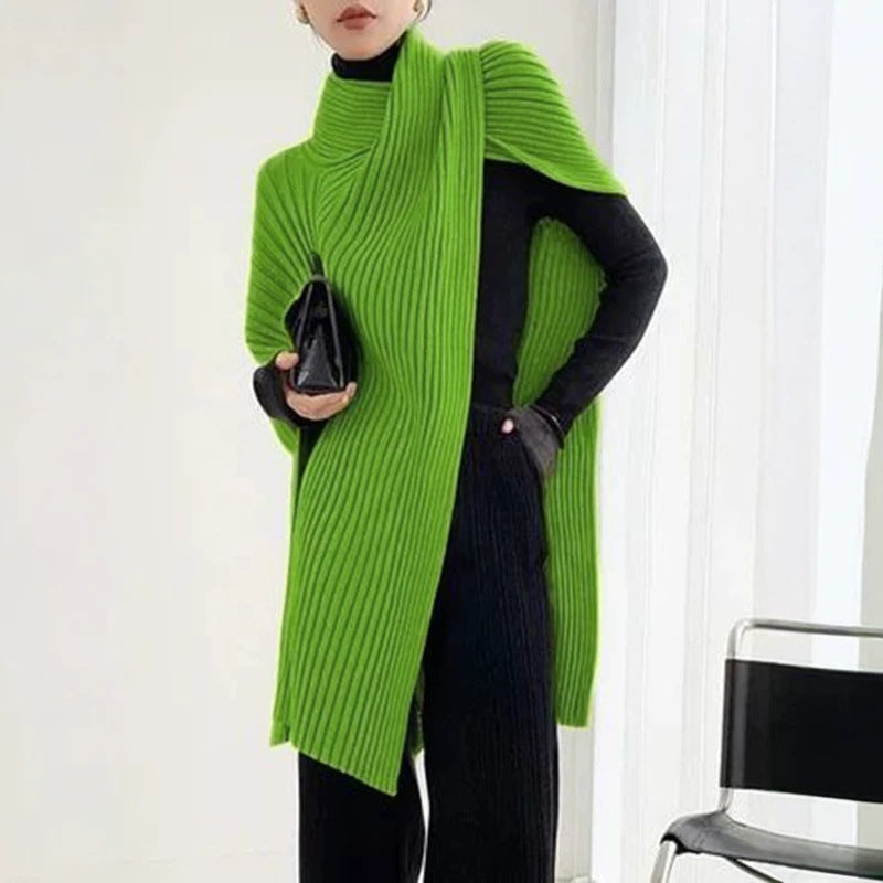 Asymmetrische Strickjacke