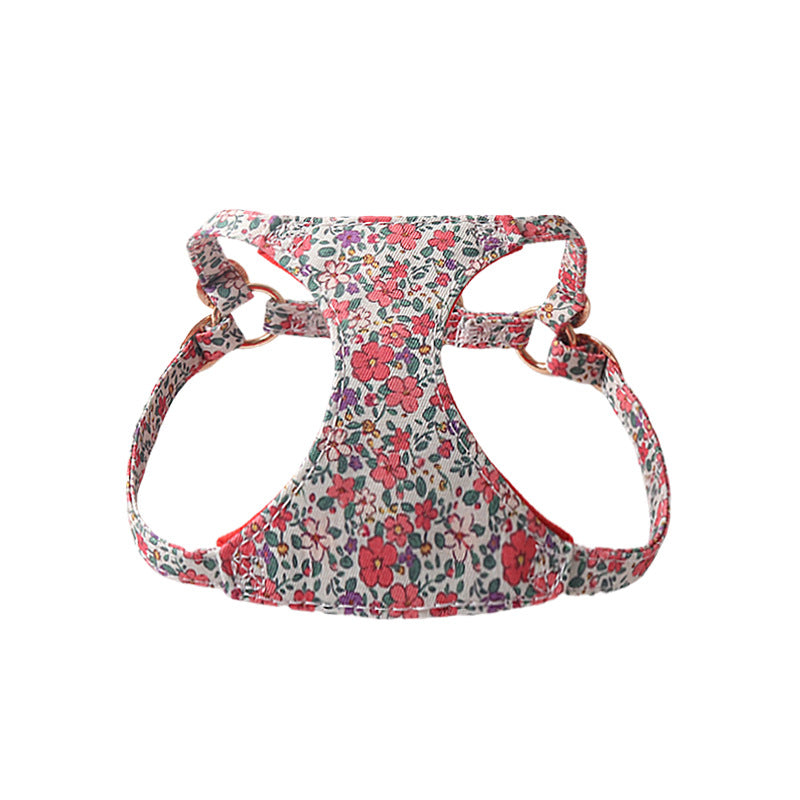 Blumen-Geschirrset mit Leine für Haustiere – Bild 5 | LuxeStyle
