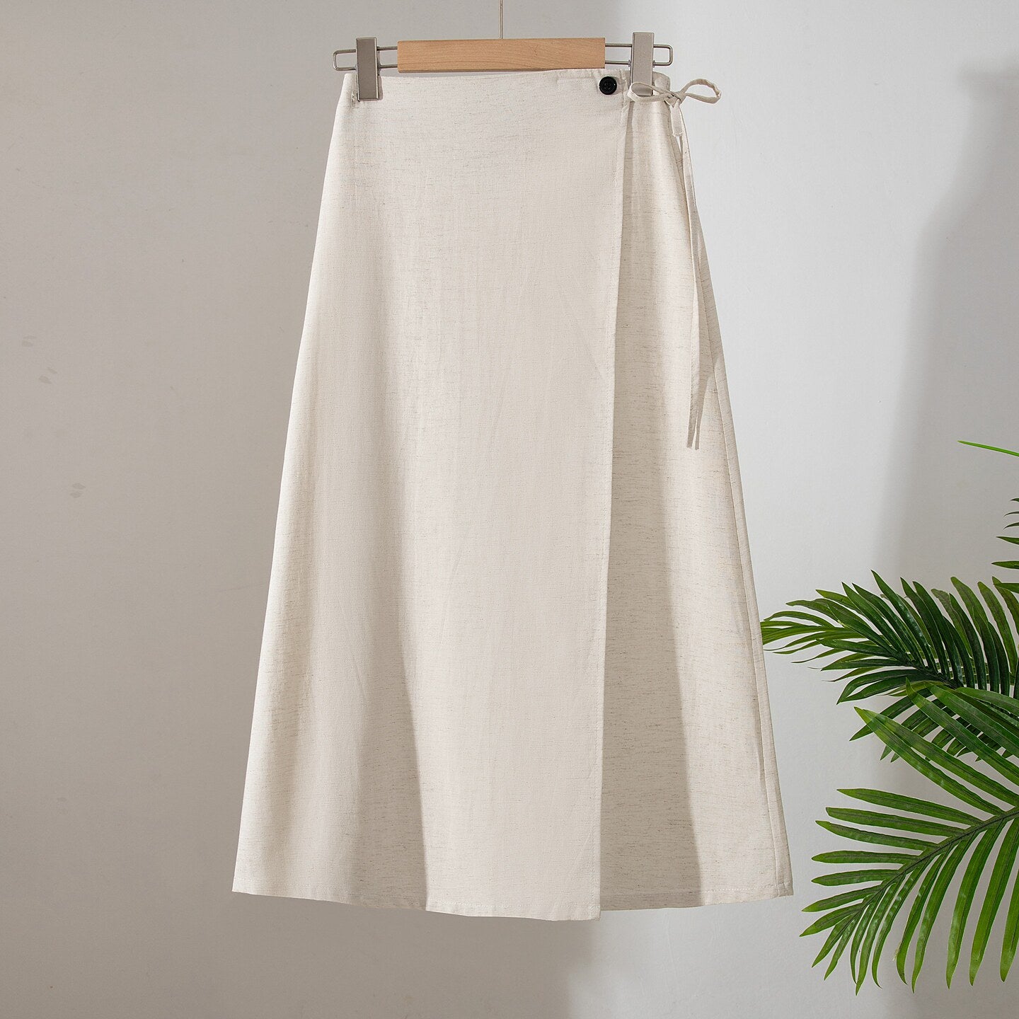 Retro Leinenkleid für Damen