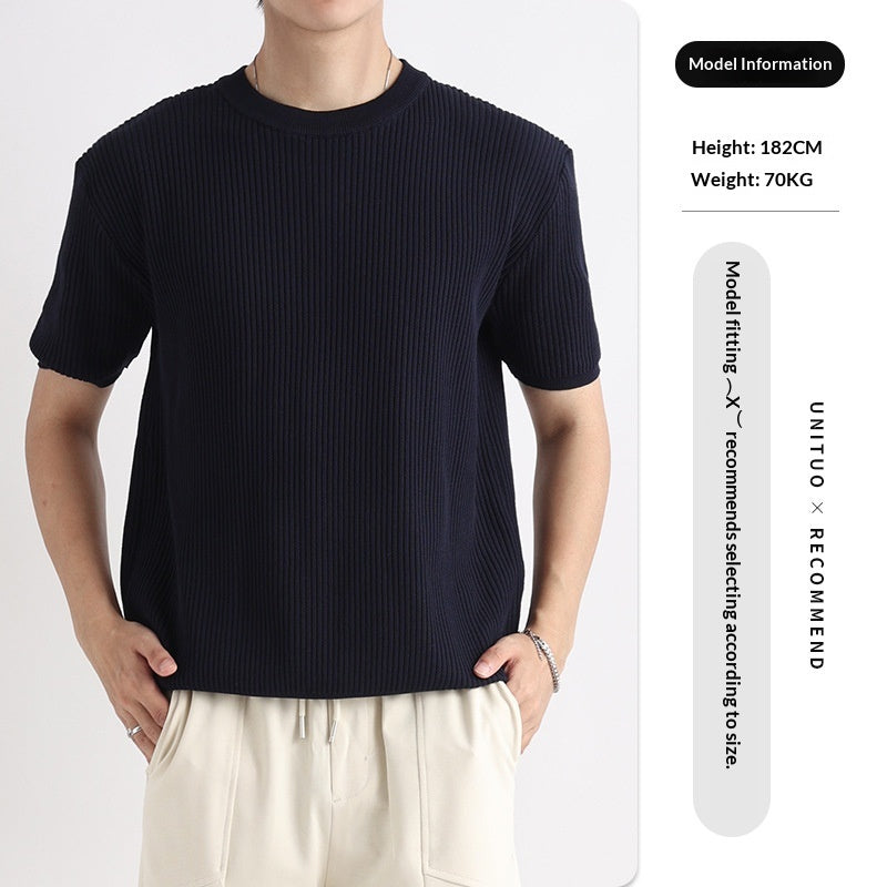 Casual Rundhals-Shirt für Herren