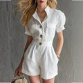 Eleganter Jumpsuit mit Puffärmeln
