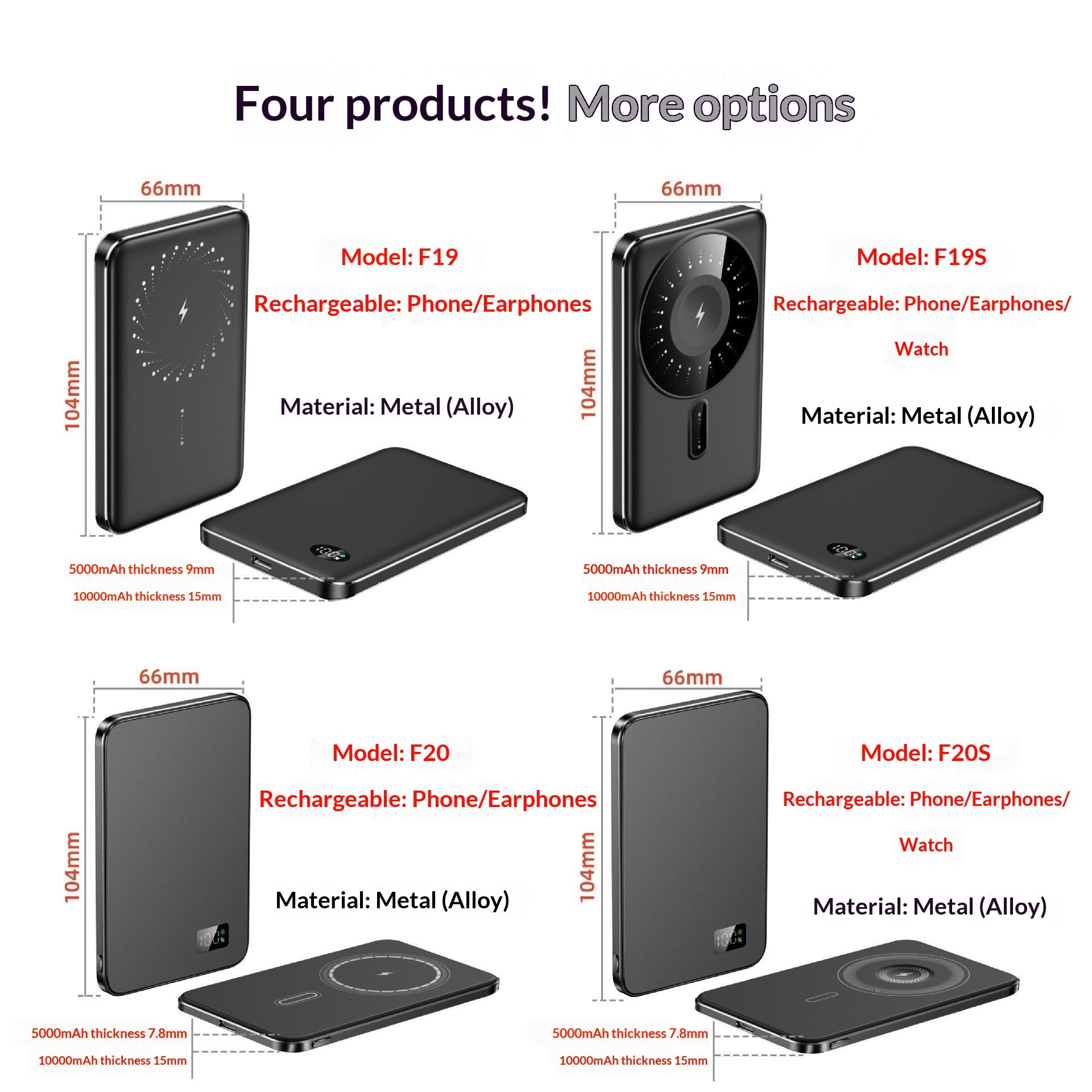 3-in-1 MagSafe Power Bank für Smartwatches