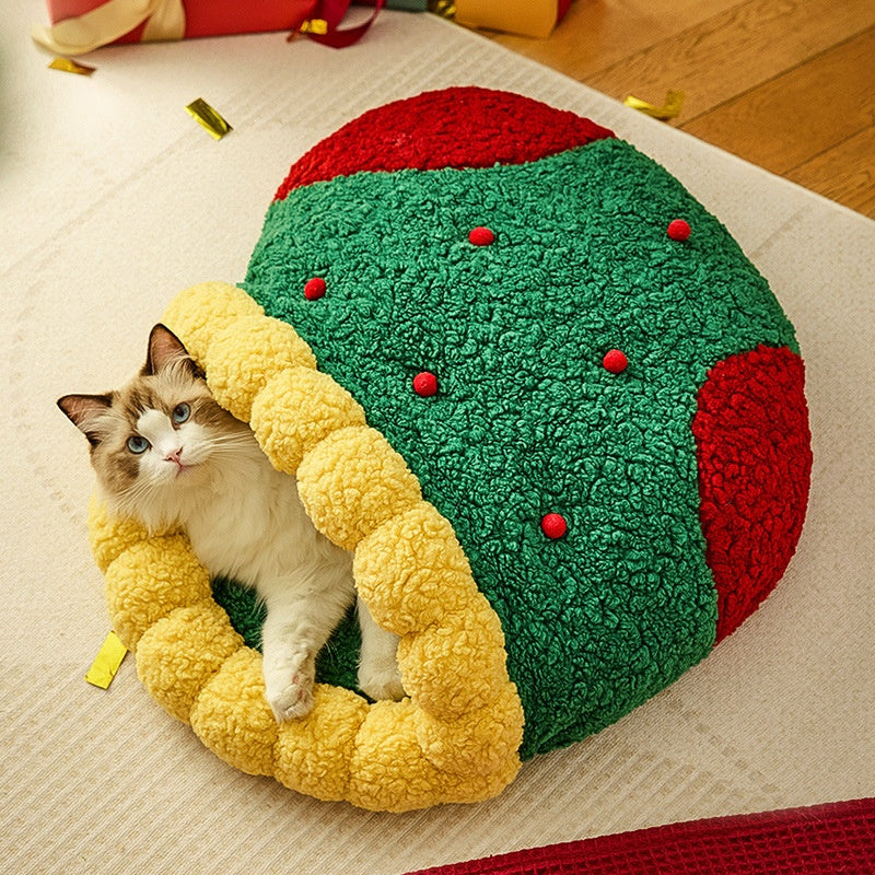 Weihnachtlicher Katzen Tunnel