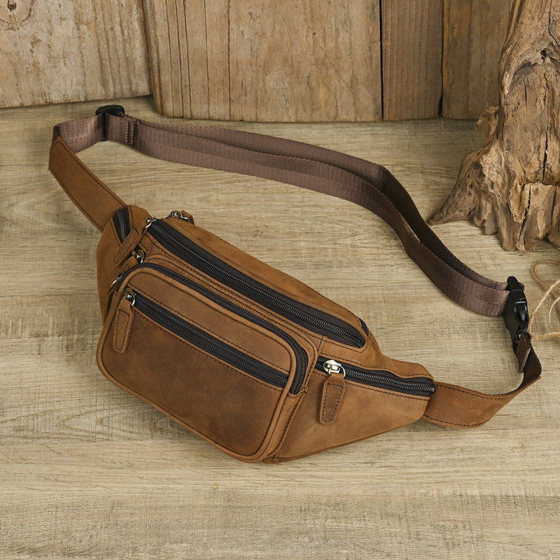 Herren-Bauchtasche aus Vollnarbenleder – Bild 5 | LuxeStyle