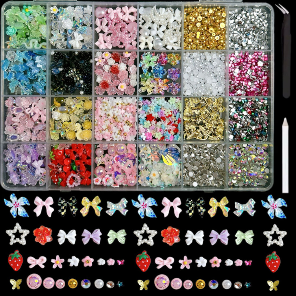 Mini Floral DIY Nagelsticker-Set
