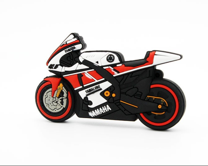 Motorrad USB-Stick im Cartoon-Design