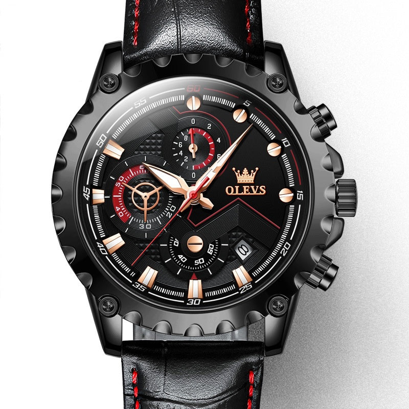 Multifunktionale Herrenuhr mit Leuchtzifferblatt – Bild 5 | LuxeStyle