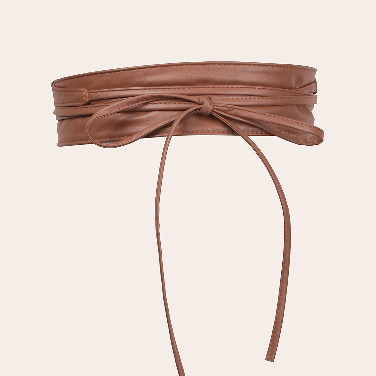 Weitbandiger Damen-Belt aus Kunstleder mit Kordelspitze – Bild 8 | LuxeStyle