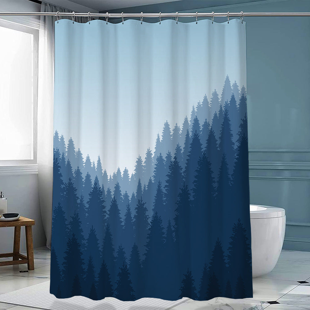 Duschvorhang Polyester mit Haken – Bild 12 | LuxeStyle