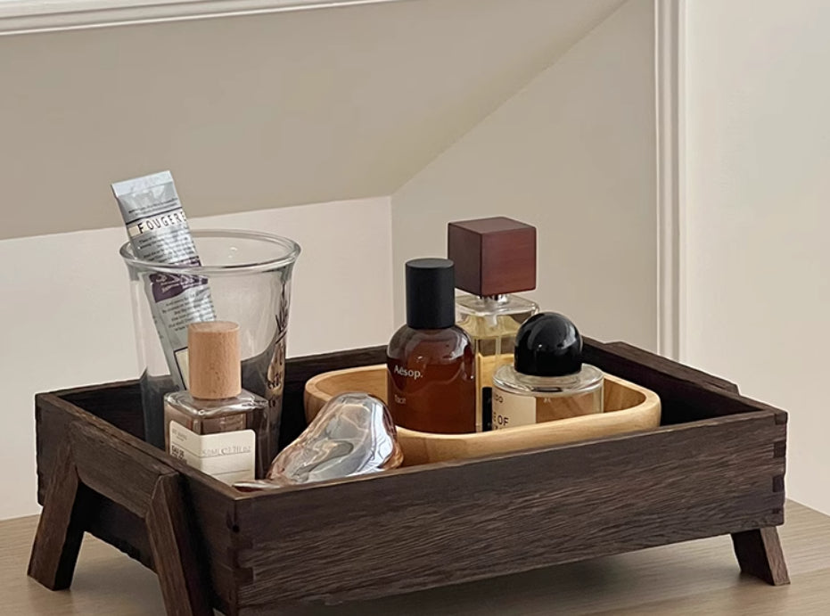 Rechteckiges Holz-Aufbewahrungstablett – Bild 4 | LuxeStyle