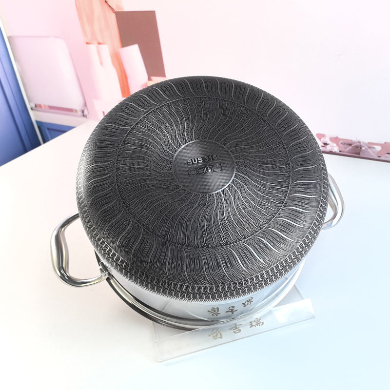Binauraler 316 Edelstahl Suppentopf 24cm mit Deckel