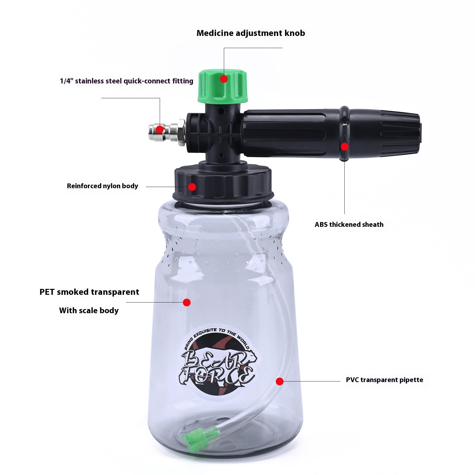 Schaum-Sprühflasche für die Autowäsche