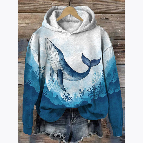 Regenbogen 3D-Hoodie für Damen