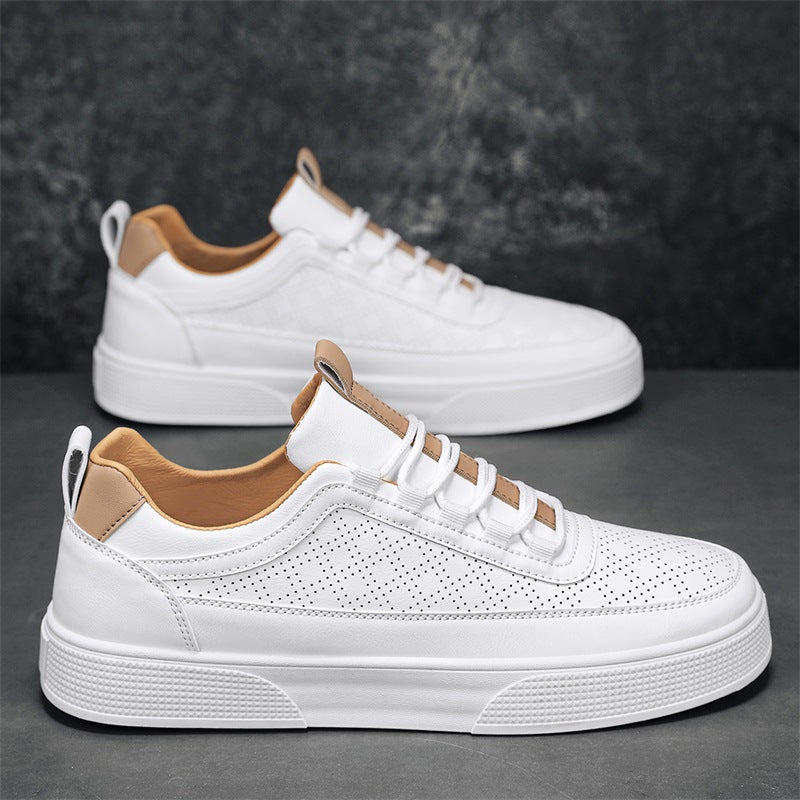 Schlichte weisse Sneaker mit dickem Boden – Bild 10 | LuxeStyle