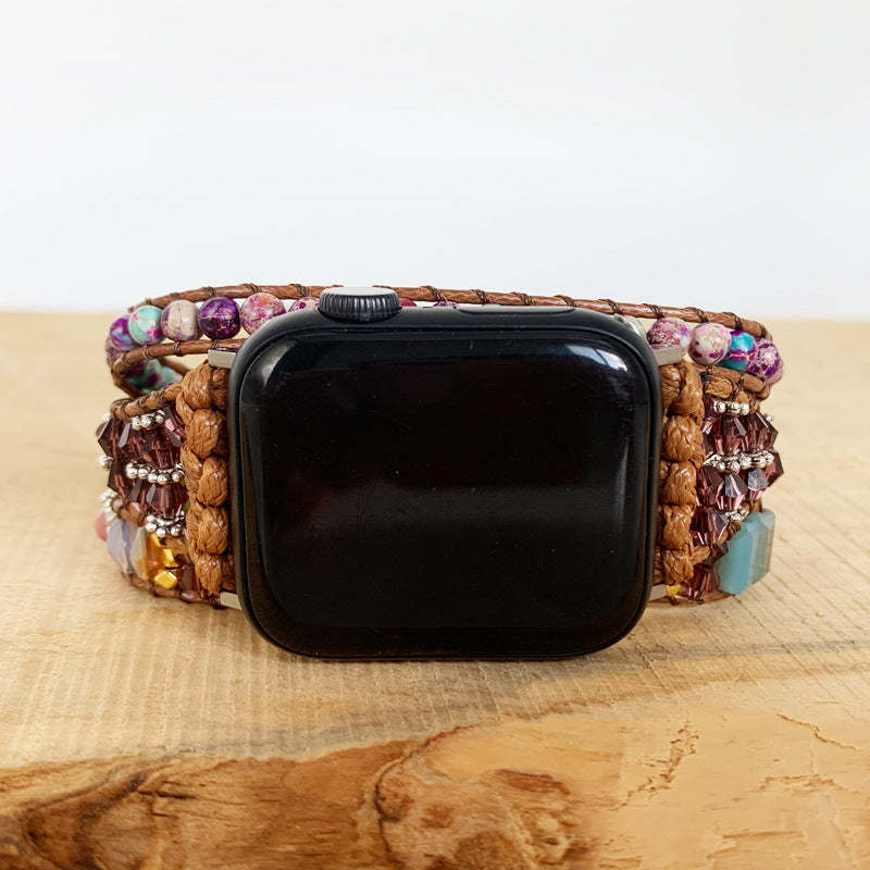 Boho-Armband für Apple Watch mit Natursteinen – Bild 3 | LuxeStyle