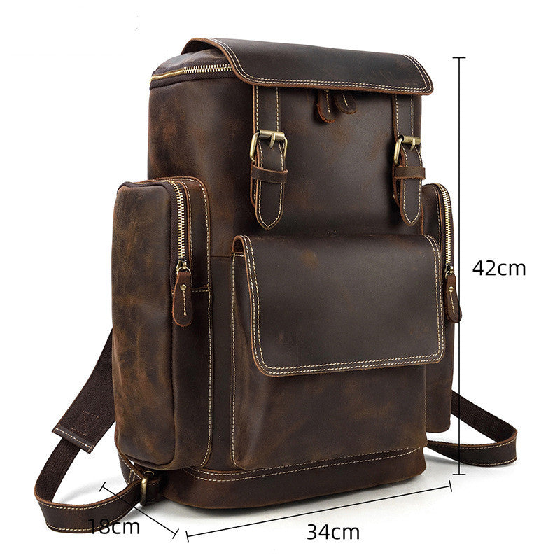 Mannlicher Lederrucksack aus Rinderhaut – Bild 2 | LuxeStyle