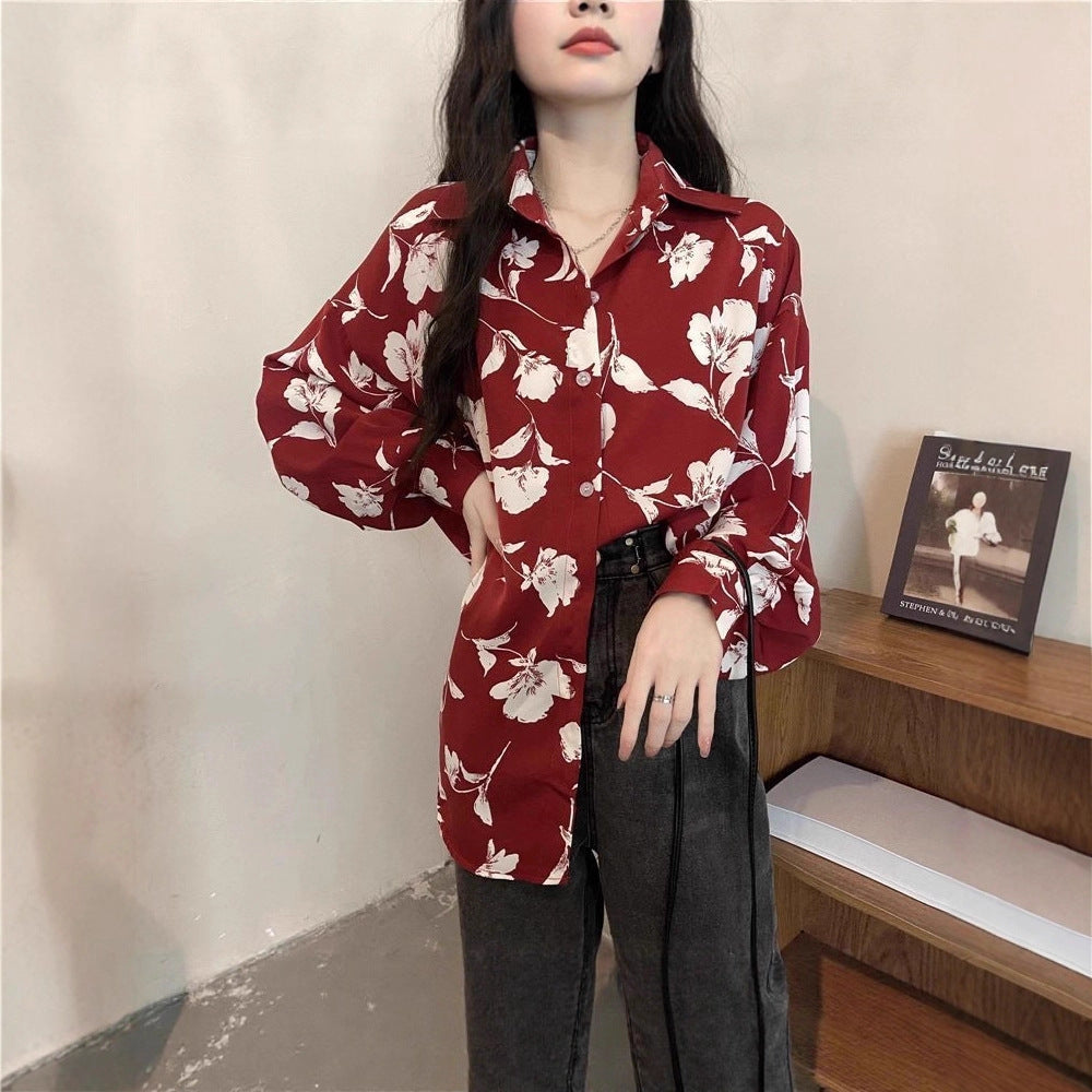 Damen Retro-Hemd mit Print – Bild 5 | LuxeStyle