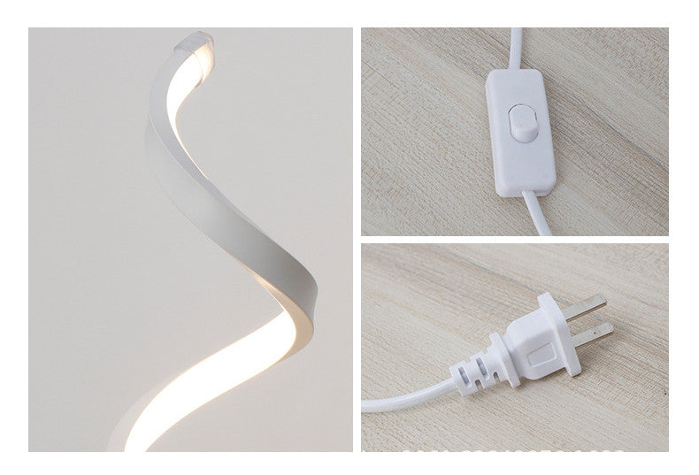 LED Tischleuchte mit gebogenem Design