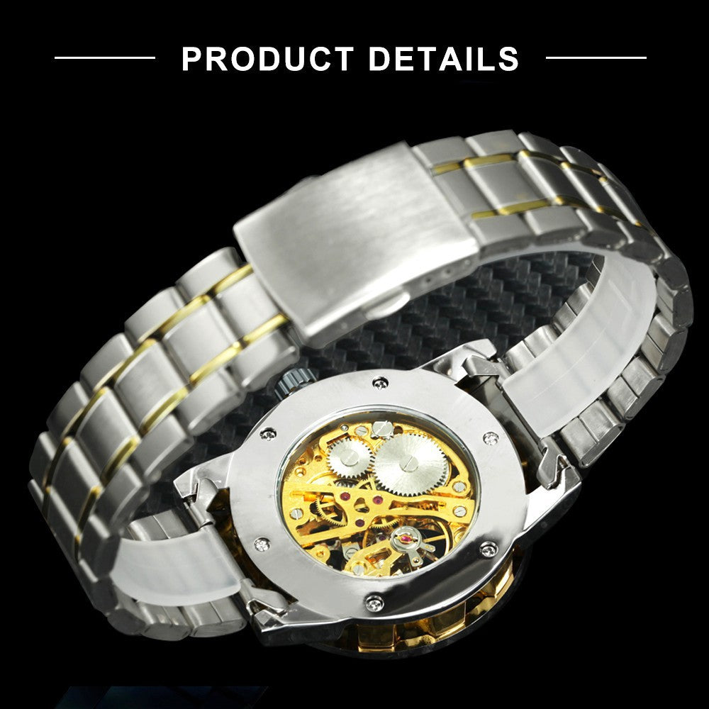 Business / Freizeit Gold Hohlraum-Mechanische Uhr