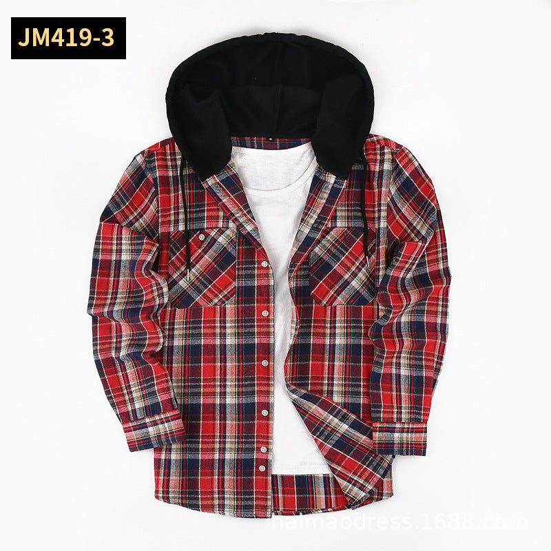 Hoodie mit Plaid-Muster – Bild 7 | LuxeStyle