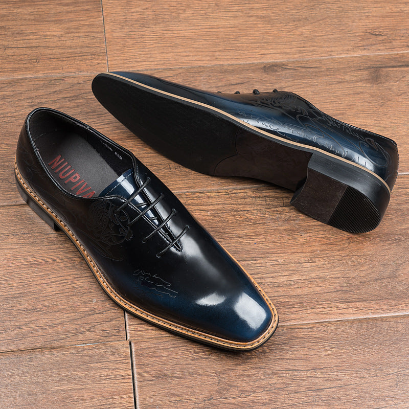 Business-Schuhe aus Kalbsleder mit Lasergravur – Bild 2 | LuxeStyle
