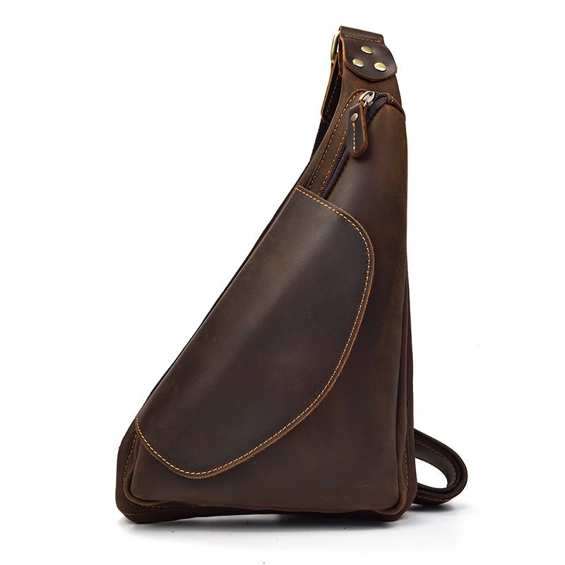 Leder-Brusttasche im Retro-Stil – Bild 4 | LuxeStyle