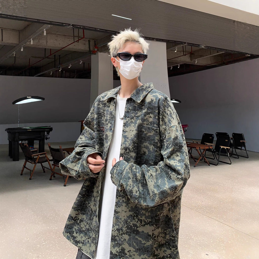 Vintage Camouflage Hemd für Herren – Bild 4 | LuxeStyle